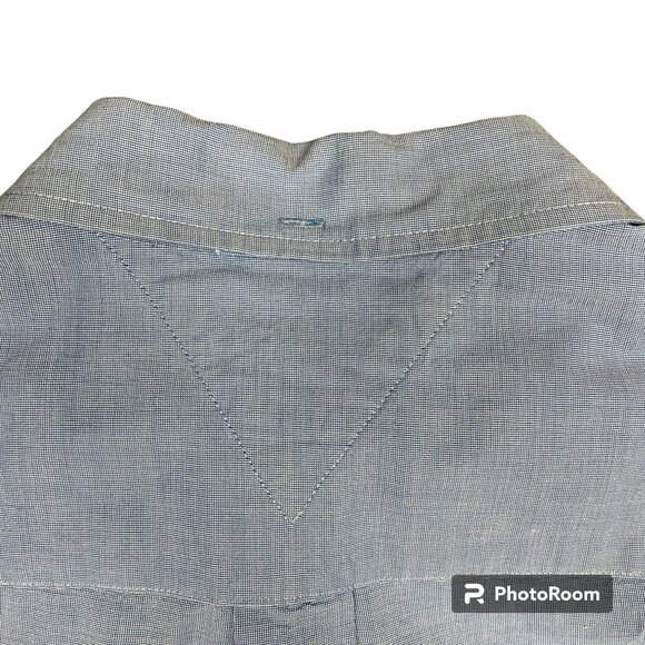 Men's TOMMY HILFIGER Custom Fit Long Sleeve Button Down Chambray Shirt- Size XL - Picture 11 of 11